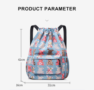 Certified Factory Drawstring Daypack for Outdoor Camping School <b>Beach</b> Hiking — GRS BSCI ISO9001 Wholesale Custom Bulk Order - Product Image 2