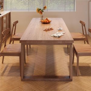 Ensemble de table à manger rectangulaire en bois de frêne de style nordique, stable pour salle à manger - Product Image 5