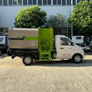 Foton <strong>Mini</strong> Compression Lifting Side Loader 3cbm Compactor <strong>Garbage</strong> <strong>Trucks</strong> Rear Loading 120L Waste Bins Compactor Vehicles - Product Image 4