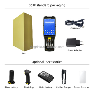 Dingdata D61F Raccoglitore Dati Portatile <span class=keywords><strong>Android</strong></span> 13 PDA Industriale Scanner di Codici a Barre 1D 2D NFC RFID UHF Supporto Schermo da 4 Pollici 64GB - Product Image 6