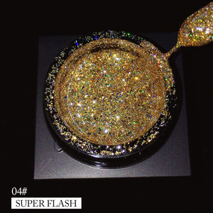 Vinimay Gel Réfléchissant Flash Super Brillant Haute Densité, Peinture Gel Nail Art Étoile Lumineuse Galaxie <span class=keywords><strong>Holographique</strong></span> Scintillante - Product Image 5