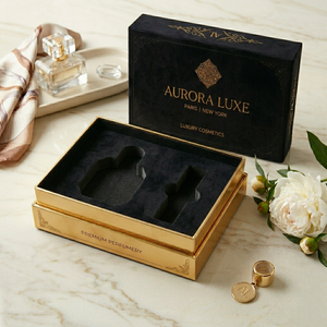 Caja de Embalaje de Cosméticos de Lujo con Acabado Suave y Premium - Product Image 1