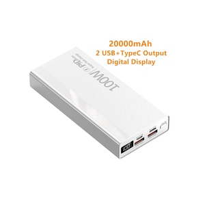 PD 20W Carga súper rápida 20000mAh Banco de energía Powerbank Pantalla LED Capacidad total Delgado 20000mAh USBC Custom LogoPower Banks - Product Image 4