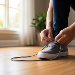 Laccio per Scarpe Ilan 140 Cm Grigio Piatto per Sneakers - Product Image 2