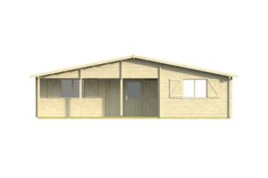 <span class=keywords><strong>Kit</strong></span> de maison préfabriquée de style <span class=keywords><strong>chalet</strong></span> en <span class=keywords><strong>bois</strong></span> moderne à grand espace pour salon, style cabane en rondins - Product Image 4