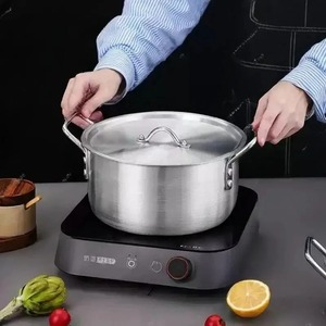 Export to Africa 7-Piece Aluminum <b>Cookware</b> <b>Set</b> with Soup Pot Modern Minimalism Design Gas Stove Applicable - Product Image 4