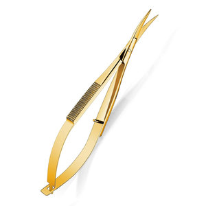 Tijeras de Cejas de Acero Inoxidable de Alta Calidad, Curvas, Profesionales, para Salón de Belleza, Personalizadas para Diestros, OEM - Product Image 1
