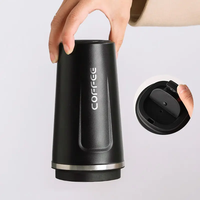 Tasse à café thermique à couvercle à vis en acier inoxydable 350 ml/500 ml/304 ml par sublimation/gobelet à café/tasse de voyage en voiture avec logo