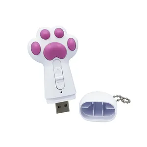 Pluma de puntero láser con diseño de patrón múltiple, recargable por USB, Led, detección de gato, Moss, Juguetes