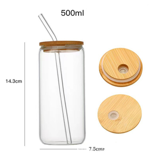 Yolowe nhà 480ml thủy tinh Nước trái cây cốc rơm microwavable bên bia thủy tinh đặt nhà bếp gia vị thực phẩm container thủy tinh chai cho juicing - Product Image 2