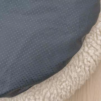 Coussin rond en polaire douce et luxueuse pour animaux de compagnie, pour le sommeil et la détente, pour chats et chiens, fabrication en gros