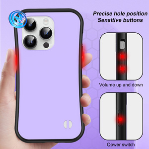 Nouvelle taille tout compris adaptée à l'étui de téléphone portable <span class=keywords><strong>iPhone</strong></span> 15 Pro <span class=keywords><strong>coque</strong></span> souple anti-chute épaissie en <span class=keywords><strong>silicone</strong></span> givré IP simple - Product Image 4