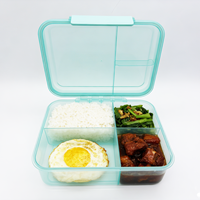 Boîte de rangement alimentaire en PP double couche de qualité supérieure, boîte à lunch pour enfants, ensemble de boîtes bento avec bol