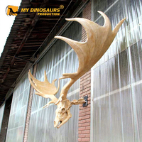 Ma décoration murale Dino DS034 : Modèle de simulation réaliste de crâne de Megalocéros en vente