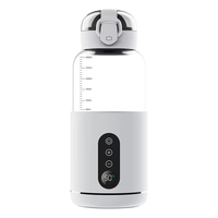 Chauffe-lait sans fil portable réglable, chauffage à température constante, rechargeable, chauffe-biberon sans fil, isolation pour bébé, verre