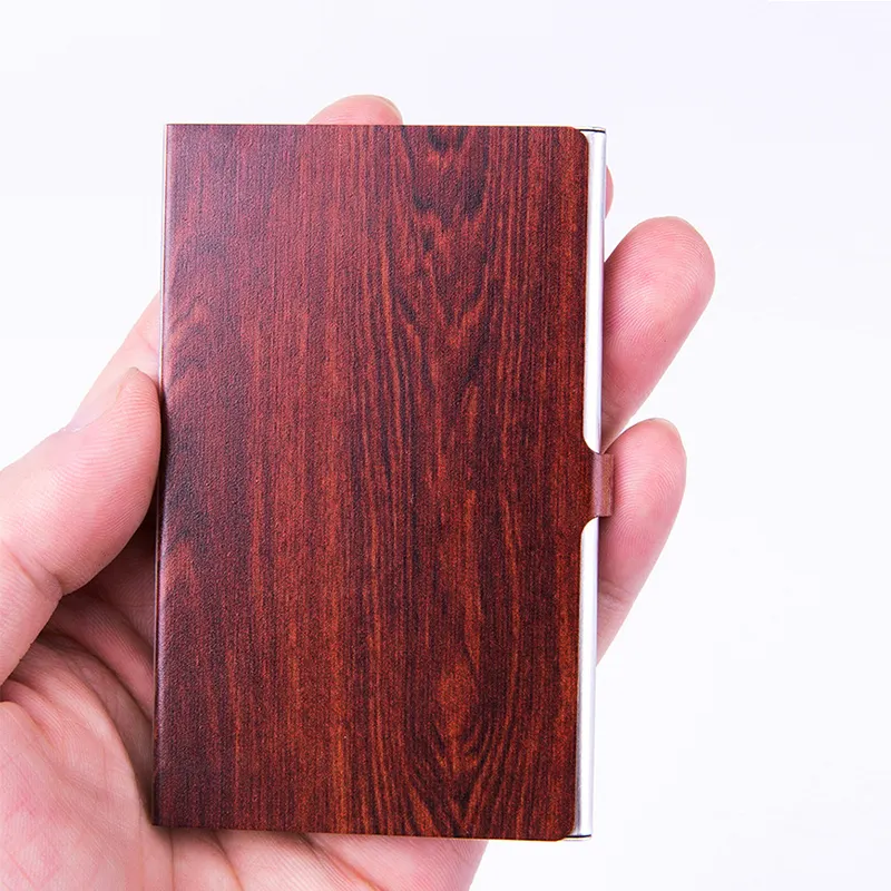 2021 Hot Selling Wooden Business Gift Card Holder Mens Wallets