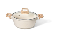 Ensemble de casseroles et poêles antiadhésives de luxe moderne de 21 pièces, fond à induction, tous types de cuisinières, ensemble très vendu