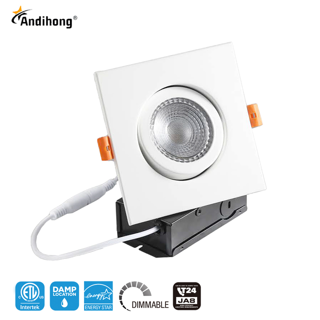 ETL Listed 4-Inch Modern Eyeball Design Dimmable Cob LED Recessed Downlight Downlights