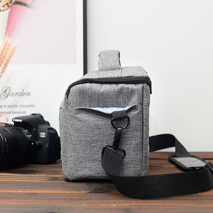 Сумка для фотоаппарата нейлоновая треугольная Черная Цифровая Наплечная Сумка для Canon Nikon <span class=keywords><strong>Sony</strong></span> <span class=keywords><strong>SLR</strong></span> DSLR сумка для фотоаппарата наружная портативная для фотосъемки - Product Image 5