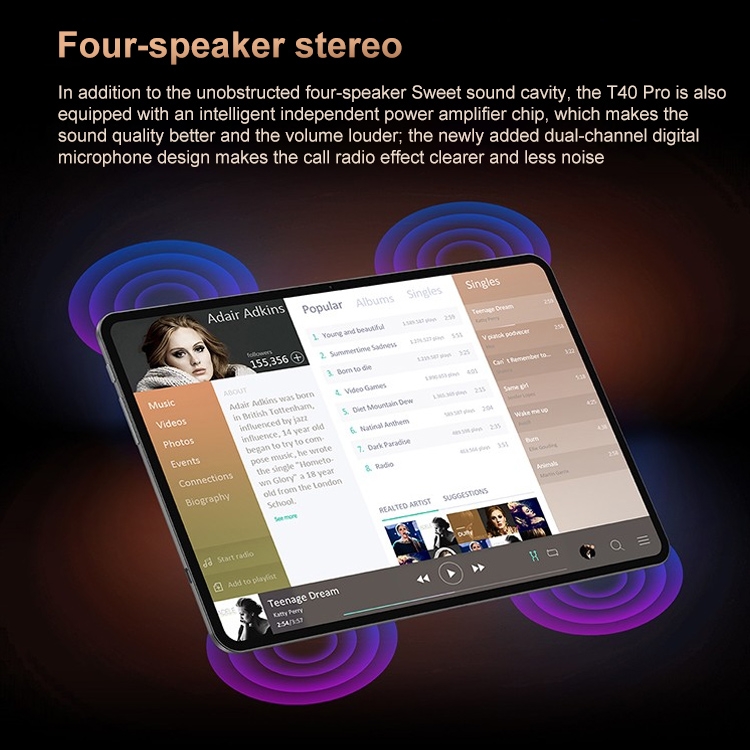 Teclast T40 Pro 4G LTE Tablet PC - 10.4 Inch, 8GB+128GB