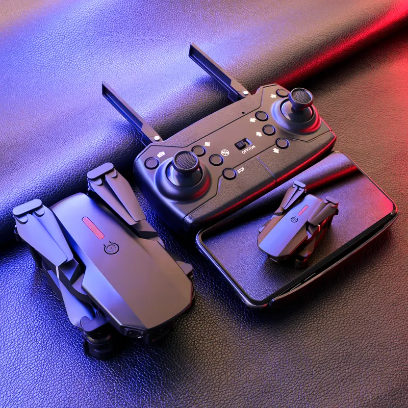 Nouveau drone e88 pro quadricoptère pliable avec caméra 4k, avec Wifi FPV et double angle,