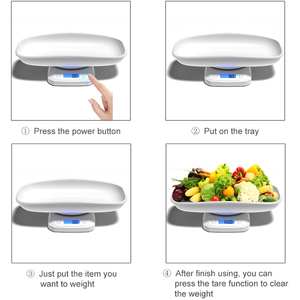 하이 퀄리티 정확한 USB 충전 작은 계량 저울 디지털 애완 동물 저울 그릇 - Product Image 3