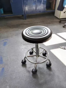 Taburete de bar de diseño delgado que ahorra espacio, asiento giratorio de cuero PU, rotación de 360 °, ideal para mostrador de desayuno de Isla de cocina pequeña - Product Image 4