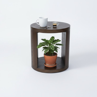 Table basse moderne en bois d'hévéa et MDF pour salon, mobilier de maison durable, vente en gros directe d'usine