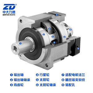 Réducteur de vitesse de haute précision série ZB de ZD Planetary Gearbox pour moteur servo, installation verticale - Product Image 5