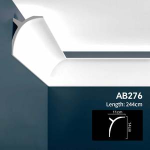 Moulage <span class=keywords><strong>d</strong></span>'<span class=keywords><strong>angle</strong></span> plat en polyuréthane PU <span class=keywords><strong>D</strong></span>écoration intérieure moderne Matériau de construction Avantage léger Moulage de corniche - Product Image 2