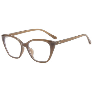 Monturas de Gafas Gu Cat Eye, Tamaño Mediano, Lentes de PC con Protección de Luz Azul, Gafas Ópticas Modernas para Mujer, Montura TR P4 81073 - Product Image 2