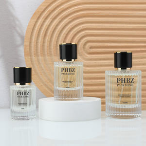 Mini bottiglie di profumo <span class=keywords><strong>in</strong></span> <span class=keywords><strong>vetro</strong></span> trasparente da 30ml 50ml pompa per <span class=keywords><strong>acqua</strong></span> Spray <span class=keywords><strong>in</strong></span> oro cosmetico con siero vuoto scatola per stampa con schermo quadrato - Product Image 3