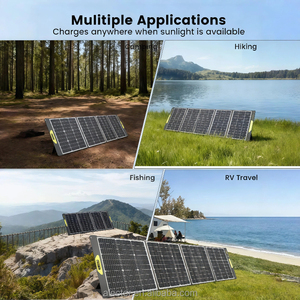 Panel Solar Portátil de 800W, Plegable, Impermeable IP65, Negro, con 23% de Eficiencia, Silicio Monocristalino Certificado - Product Image 1