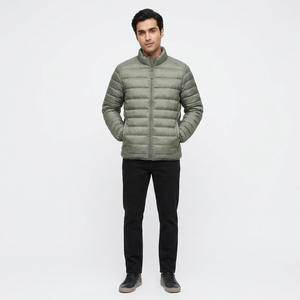 FINER THREADS Veste matelassée décontractée pour homme, style streetwear, longueur régulière, en tissu toile, séchage rapide et respirante - Product Image 1