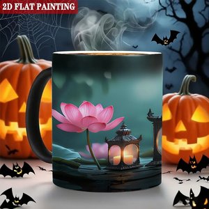 Mug à sublimation photo personnalisé, noir givré, 11 oz, céramique, tasse magique changeante de couleur - Product Image 6