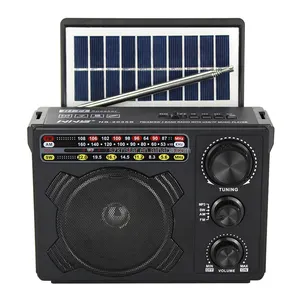 2021 Lampu Senter Dua Cara Radio Tenaga Surya, Speaker Nirkabel Pengisian Daya USB Fm Am Sw 3 Band Radio NS-2035S