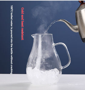 Cold <b>Water</b> Bottle High Borosilicate clear Cold <b>Water</b> Bottle Large Capacity Glass Juice Cold <b>Water</b> Bottle with Handle clear Cup - Product Image 3