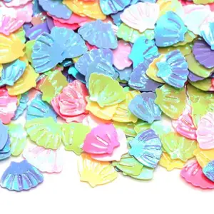 Lots of Iridescent Sea Shell Glitter Sea Life Sequins Beach Confetti for Craft Supplies Nail Art Decor Slime 6*8mm