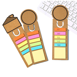 Vente en gros Papeterie scolaire personnalisée Fournitures <span class=keywords><strong>de</strong></span> bureau Cadeau promotionnel Signet en papier pour livre <span class=keywords><strong>Post</strong></span> <span class=keywords><strong>It</strong></span> Notes avec règle - Product Image 5