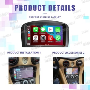 Autoradio avec écran tactile de 8 pouces pour Maserati 3200GT 4200GT 2004-2007, sans fil, Android, GPS automatique, navigation multimédia - Product Image 4