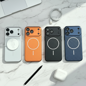 Funda Magnética de Lujo para Teléfono, Cubierta Protectora Delgada con Imán Fuerte para iPhone 16 Pro, 15 Pro Max, 17 Pro, Xiaomi 17 Pro Max, Vivo, OPPO - Product Image 1