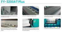 Plotter Comercial FY-3200AT PLUS H4 de 3.2 Metros con Doble Cabezal, Impresora de Inyección de Tinta Eco Solvente de Alta Velocidad 100m²/h Automática