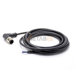 Cable M12 de 4 Pines en Ángulo Recto, Conector Macho Codificado A, Cable AWG22, Conjunto de Cable para Sensor Industrial, Adaptador de Codo, Enchufe de <span class=keywords><strong>90</strong></span> Grados - Product Image 4
