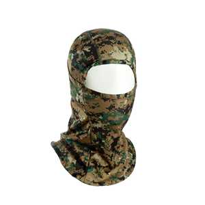 Kamuflaj kaliteli açık hava etkinlikleri için nefes alan örgülü kumaş taktik tam yüz kapatma başlık Balaclava - Product Image 4