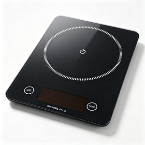 Bouton tactile personnalisé OEM en verre noir carré avec motif ondulé, imprimé à l'écran, adhésif PC/PET - Product Image 3