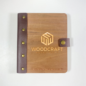 Personal isierte A5/A6 benutzer definierte ausgehöhlte geschnitzte hölzerne Notizbuch abdeckung für Notizblock Tagebuch Tagebuch andere Schreibwaren - Product Image 1