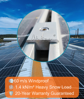 ARTSIGN - Pince intermédiaire et rail solaire en aluminium personnalisables pour structures de montage solaire résistantes aux intempéries extrêmes