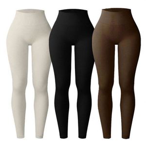 Pantalones de Yoga de Cintura Alta para Mujer, Pantalones Deportivos Ajustados y Sin Costuras de Alta Calidad para Correr y Hacer Ejercicio - Product Image 1