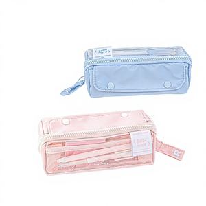 Trousse à crayons transparente inspirée de la mode Instagram, grande capacité, pour filles et garçons, collection 2026 - Product Image 1