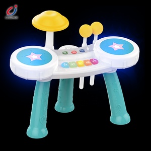 Chengji tambour jouet infantile éducation précoce instrument de musique électronique <span class=keywords><strong>jazz</strong></span> batterie <span class=keywords><strong>piano</strong></span> multifonctionnel enfants en plastique batterie ensemble jouet - Product Image 4